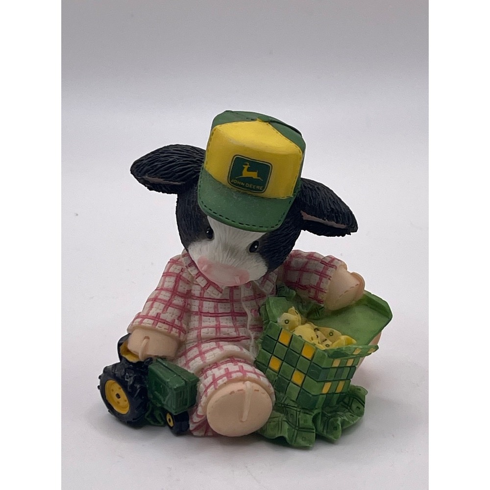 Mary's Moo Moos John Deere Figurine Moo-ey Christmas To A Deere Boy 1999 549185